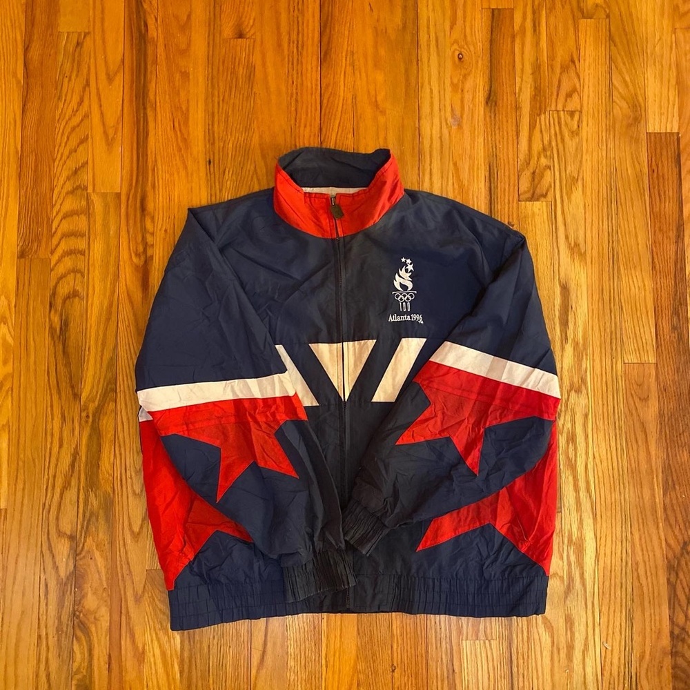 Rear 1996 USA Olympic Games windbreaker